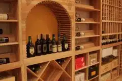 twin-cities-wine-rack-design-with-an-arched-tabletop-and-diamon-bins