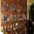 Commercial Wine Racks Slidell Louisiana Lockers with Magnum rack below 