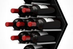 Ultra-Fusion_Diamond_Panel-PEG-MED-Black-metal- modern- wine rack