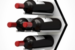 Ultra-Fusion_Diamond_Panel-PEG-SML-White-small modern- racking for wine cellar- texas