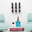 Wine Display of Vino Rails in Modern Wine Tasting Room