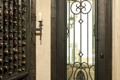 dallas-diamond-view-wrought-iron-wine-cellar-door