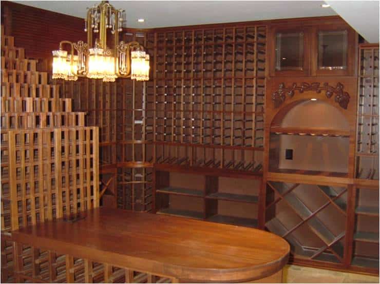 Texas home wine cellar