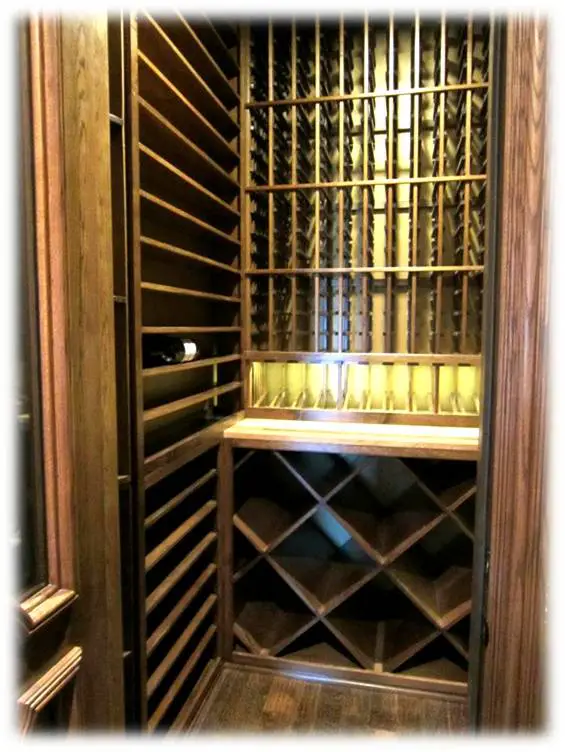 Texas wine cellar racking