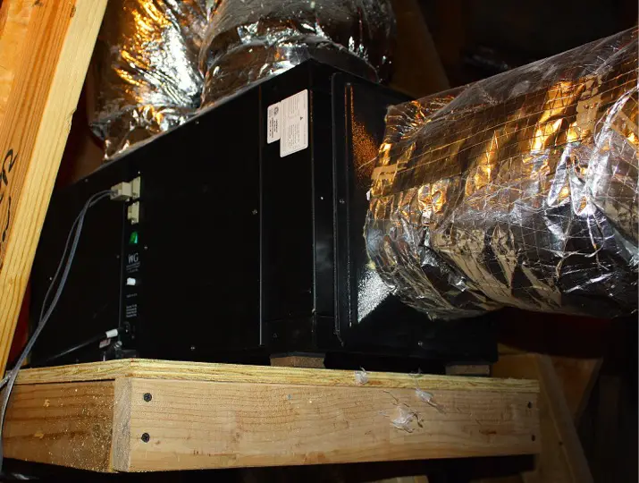 Wine Guardian Cooling Unit in Attic