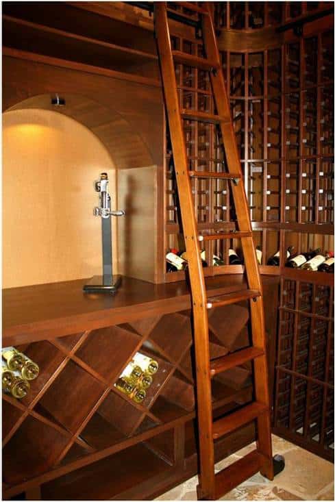 Wine Cellar Rolling Ladder
