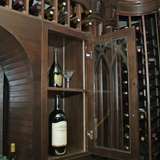 Custom Wine Cellars Washington Reynolds Glass Cabinet Doors