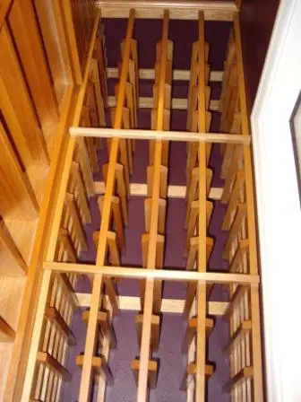 Lacquered Mahogany Wine Storage Racks