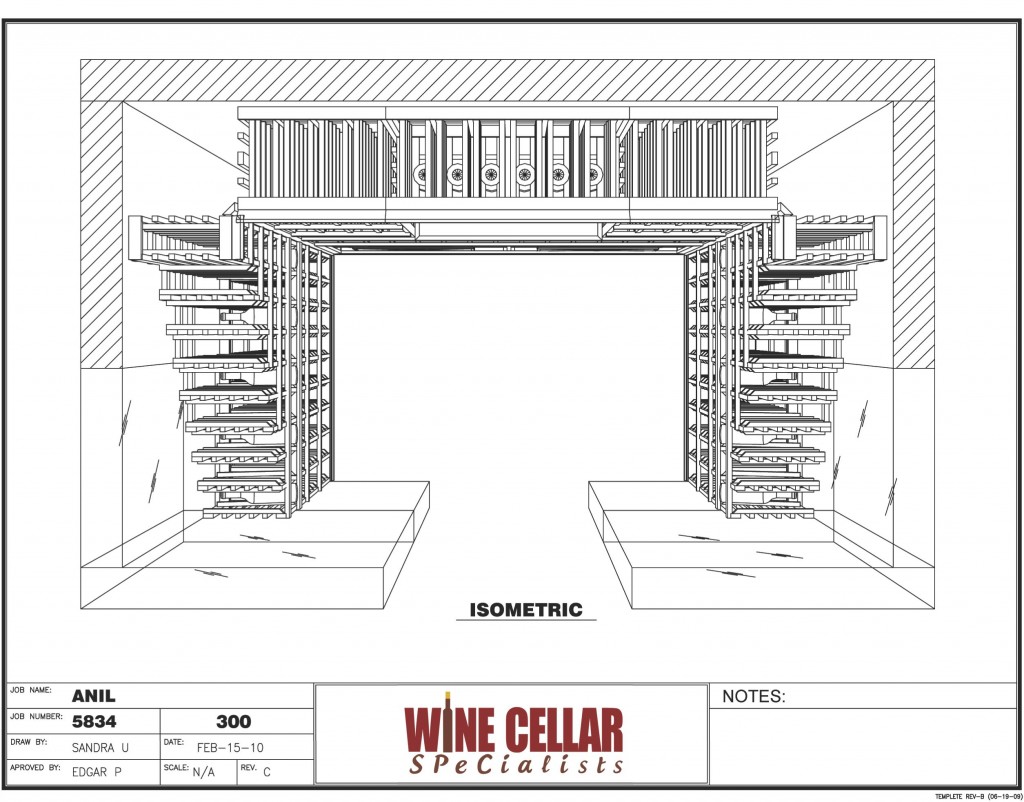 Newly Installed Custom Wine Cellar Chicago Illinois Naperville