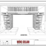 Residential Custom Wine Cellars Chicago Display 3D Drawing Plan Anil