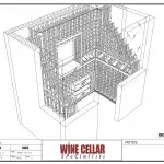 Residential Wine Cellars Chicago 3D Drawing External View Anil