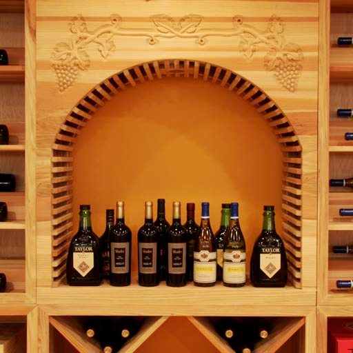 Wooden Wine Rack System Made from Premium Redwood