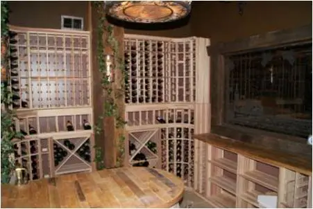 basement wine cellar