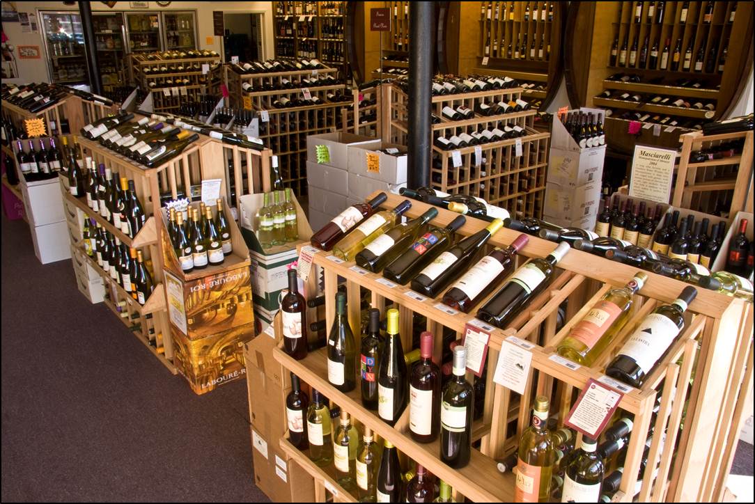 Wine Store Wine Displays