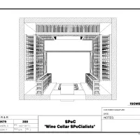 Wine Cellar Builders Atlanta Georgia Plan View Drawing