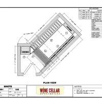 Custom Wine Cellars Chicago Under Stairs Plan Drawing