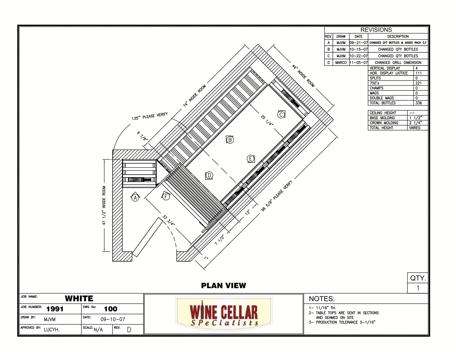 Custom Wine Cellars Chicago Illinois Under Staircase Project