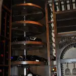 Dallas Fort Worth Custom Wine Cellars - Westlake TX - corner rotating circular wine rack