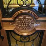 Designing & Building the Lyles Custom Wine Cellar - McKinney Nr Dallas, Texas - Close up of hand carved grapevine design