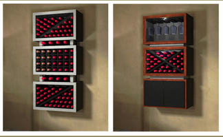 Contemporary Wall Mounted Wine Racks