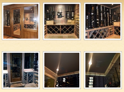 Kit Wine Racks - Combination of Metal and Wooden Wine Racks in Premiu Redwood