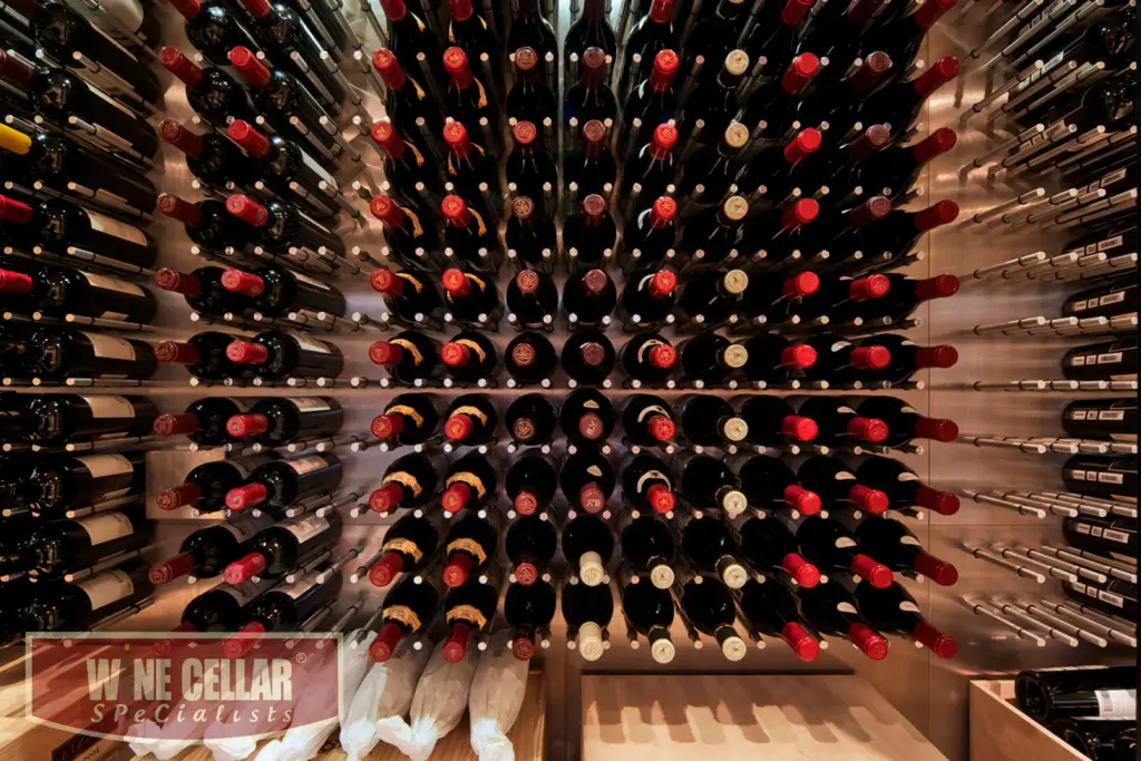 Floating Wine Displays by Wine Cellar Specialists