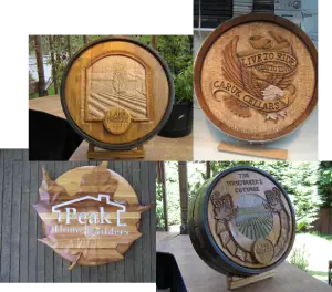 Wine Barrel Carvings