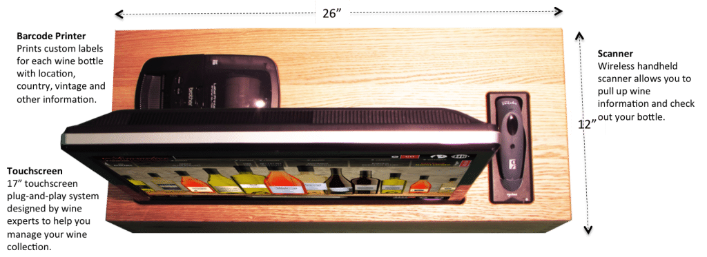 eSommelier Top View Specifications