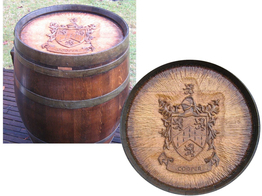 Wine Barrel Carvings Artistic Wine Cellar Accessories