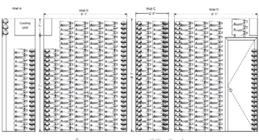 VintageView Metal Wine Racks Plan View