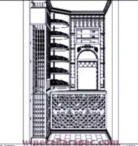 Completed Design of Custom Wine Cellars Westlake TX