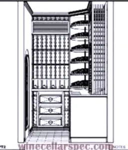 Right View - 3D Wine Cellar Design