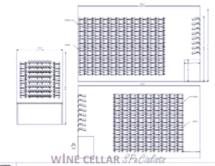 VintageView Metal Wine Racks - Plan View