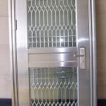 $2,995.00  304 Stainless  Double tempered glass  Design is in between glass for easy cleaning  Handle, lock & keys included  Mounting bolts Included  Rough Cut: 39” X 84””  Door size: 36.22” X 80.7”  Door swings out  5 year warranty