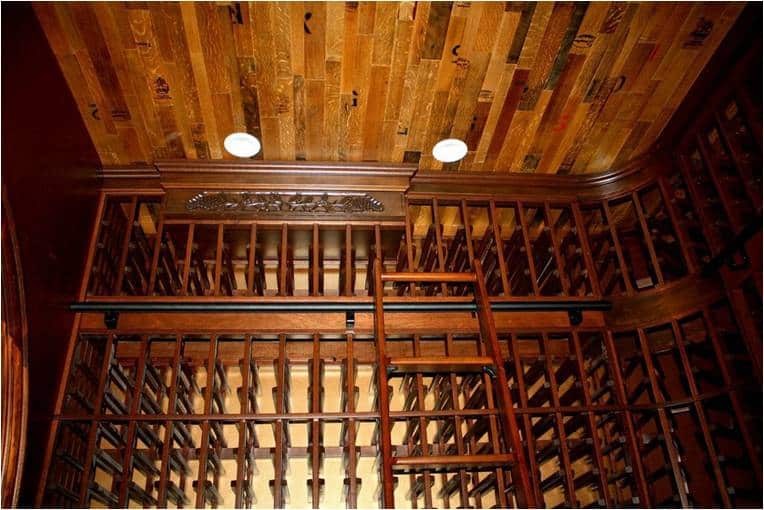 Chevis wine racks upper left wall