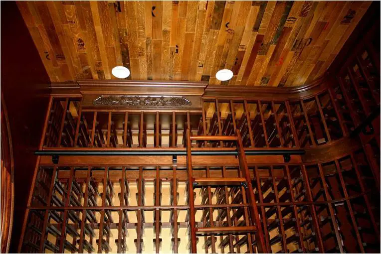 Chevis wine racks upper left wall