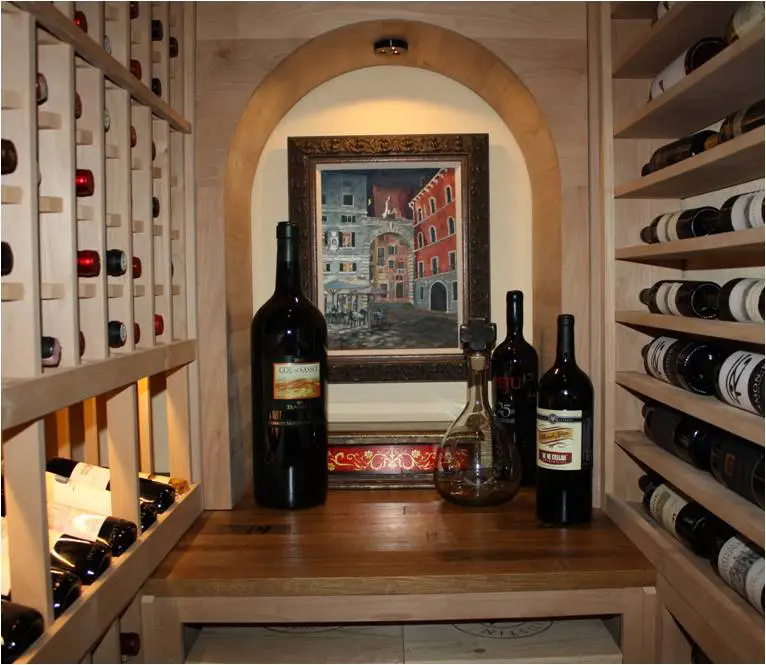 22. Custom Storage Closet Wine Cellar Conversion Project Texas