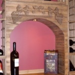Solid Arch with hand carved grapevine design