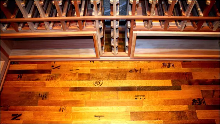 13. Texas Wine Barrel Flooring by Wine Cellar Specialists