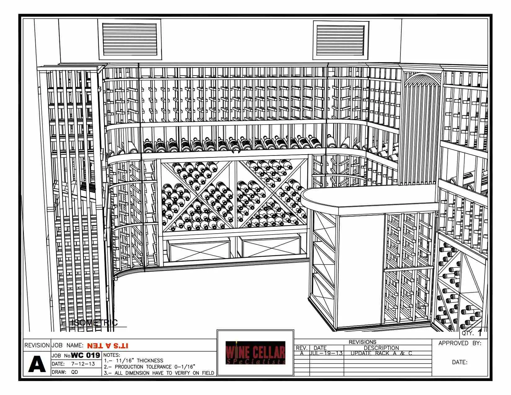 Basement Wine Cellar Design Chicago Illinois Builders