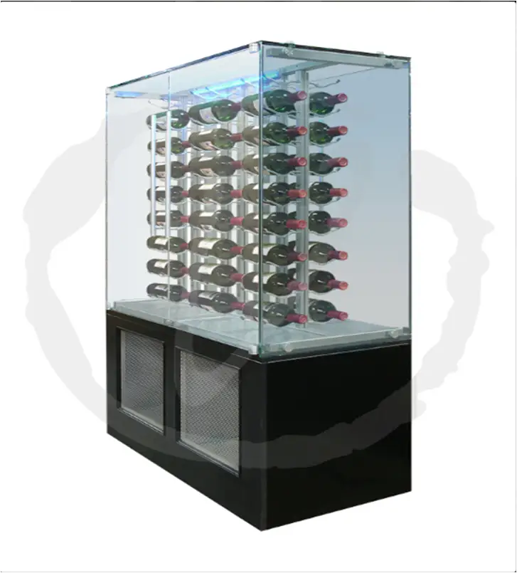 Custom Glass Wine Cabinet by Vinotemp