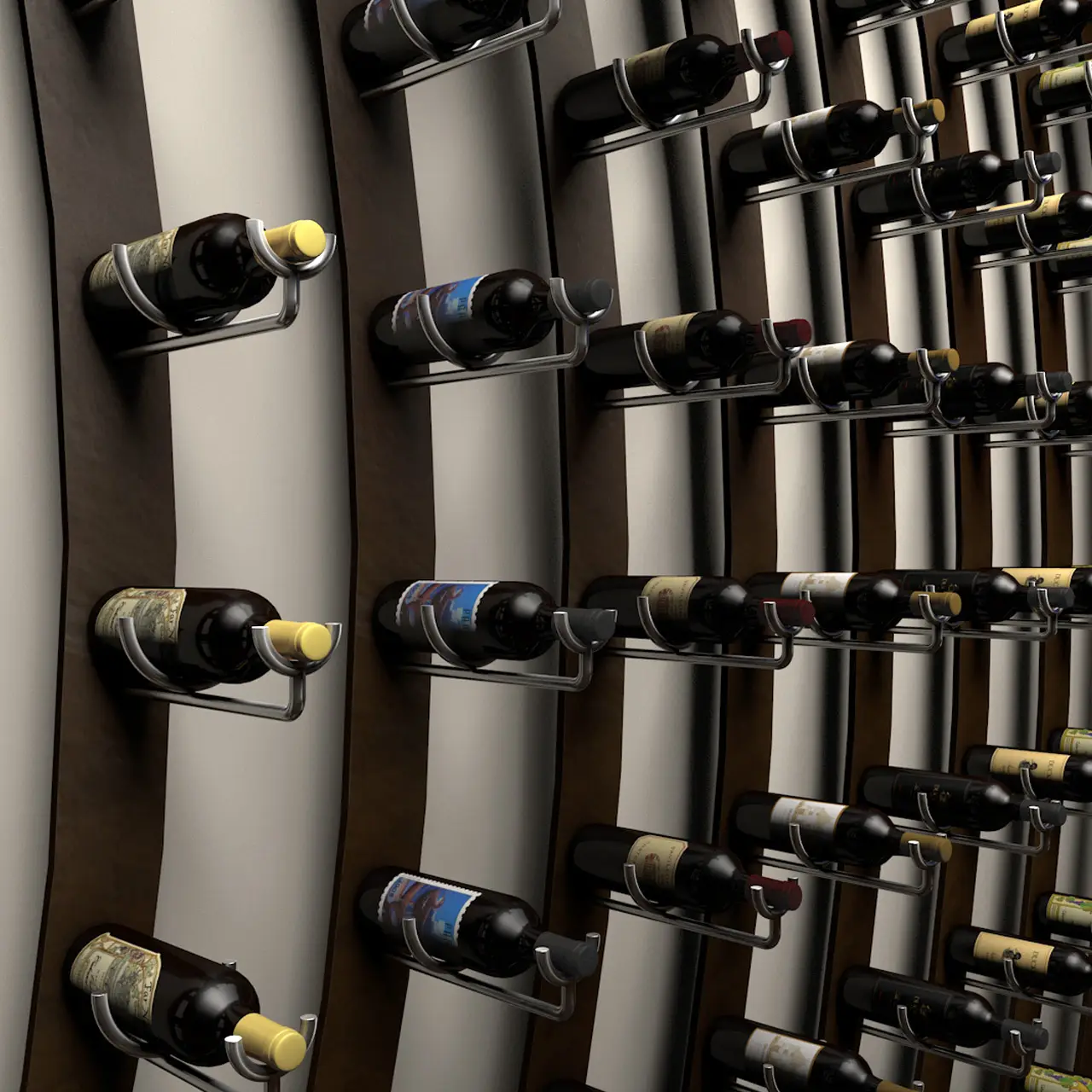 Ultra PEG Wine Saddle Series Metal Racking System