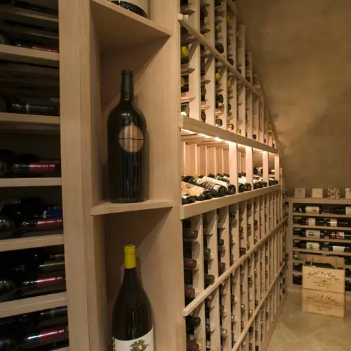4. White – Under Staircase Chicago Custom Wine Cellars Project