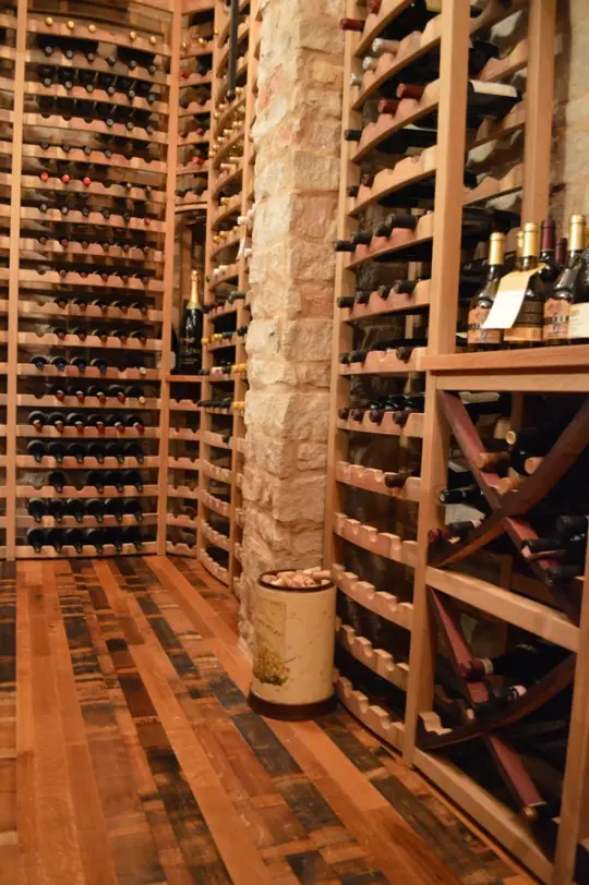 Wine Barrel Wine Racks and Flooring