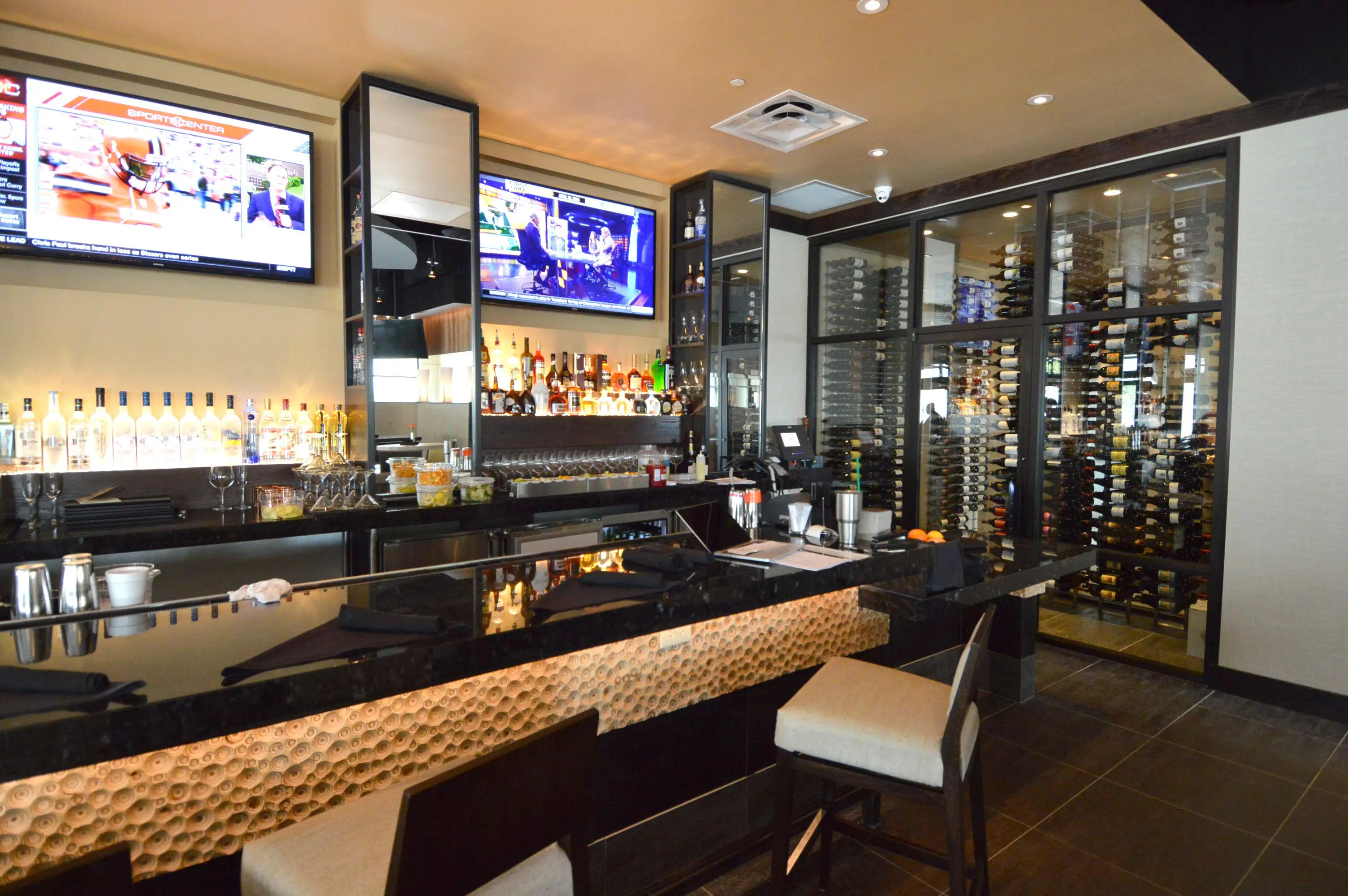 A Custom Commercial Wine Cellar Puts the Fine in Fine Wine and Dining at Jasper's Restaurant at Cityline in Richardson Texas