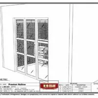 Wine Room with Wood Racks in Preston Hollow, Dallas, TX (Design image 6 of 10)