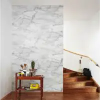 Faux Marble Design for Backlighting Fixtures