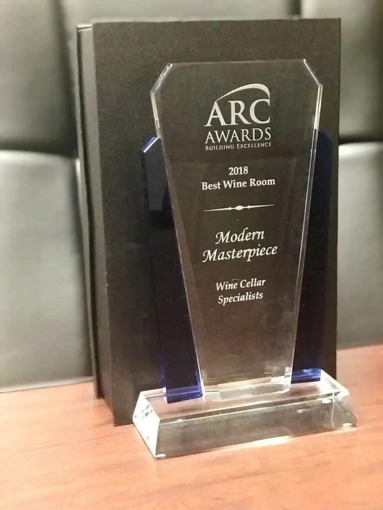 Modern Masterpiece ARC Best Wine Room Award 2018 Dallas TX