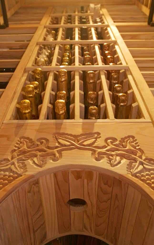 Premium Redwood Custom Wood Wine Racks Dallas Project