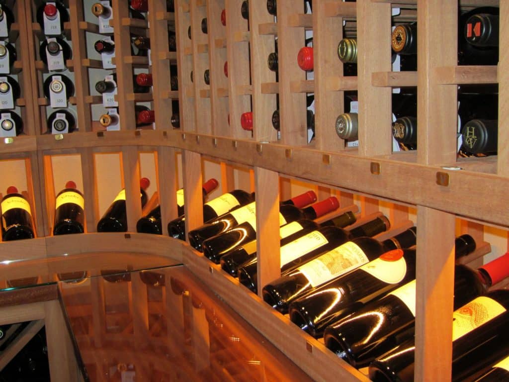 Sapele Mahogany Wood Wine Racks Manufactured by Dallas Specialists 